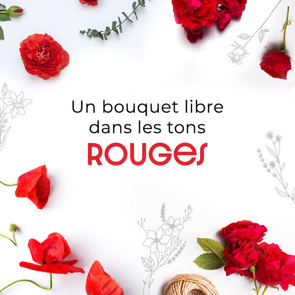 CREATION DU FLEURISTE ROUGE